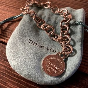 Tiffany & Co. Sterling Silver Return Round Tag 7"